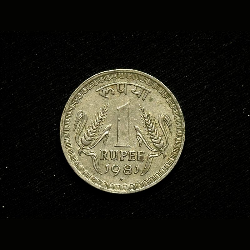 Republic India, 1981, One Rupee, Dabbu Coin, Bombay Mint, Metal - CO - NI