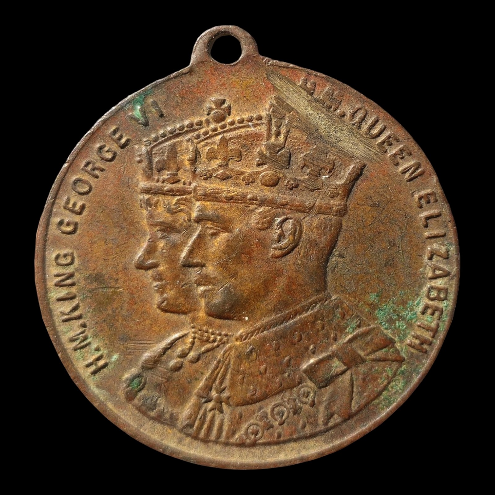 British India, 1938 Coronation Commemorative Medal/Token, King George VI, Celebrating the Coronation of King George VI